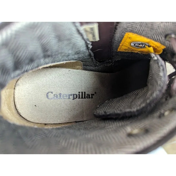 CAT Caterpillar 9 Briony Chunky Buckle Lace Up Ankle Boot Bootie Moto Waterproof - Picture 12 of 12